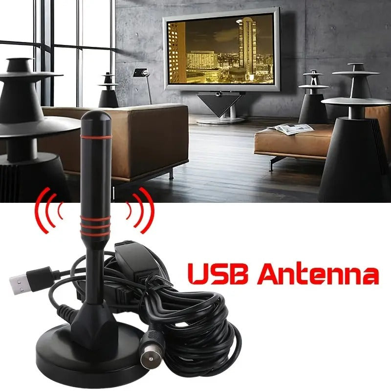 Antena de TV con Ventosa para Interior/Exterior DTMB DVB-T2